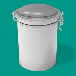 Cylinder Tin Can 1 lt Coffee and Hot Drinks Metal Container dia 105 x H150 mm 1 lt  Slip Lid