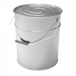 Cylinder Tin Can 18 lt Cream Ghee Bucket dia 270 x H330 mm 18 lt  