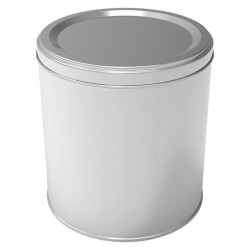 Cylinder Tin Can Cookie Metal Container dia 140 x H145 mm 2 lt  Slip Lid