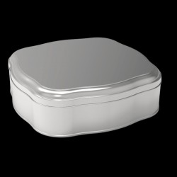 Custom Shape Rounded Square Tin Box 3 lt Candy Box  244 x 244 mm x H60 mm 3 lt  Slip Lid