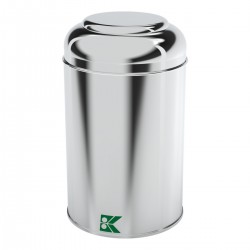 Cylinder Tin Can 1 lt Coffee and Hot Beverages Metal Container dia 105 x H150 mm 1 lt  Dome Lid