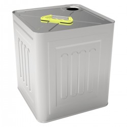 Square Tin Can 14 lt Tahin and Pekmez Container 232 x 232 x H265mm  